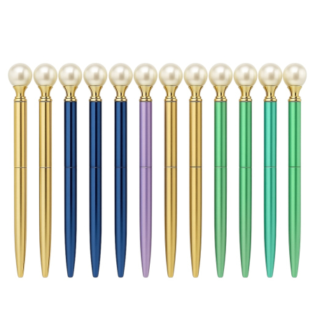 Pixuri Engros - Set 48 Pixuri Elegante cu Perluta – Design Luxury, Mix Culori, Display Desktop