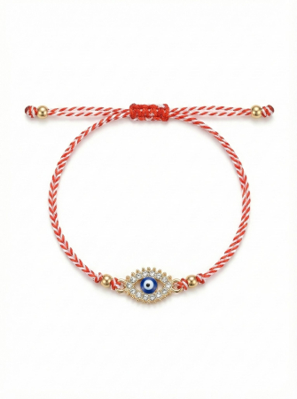 Set 12 bratari martisor talisman protector auriu cu strasuri [1]