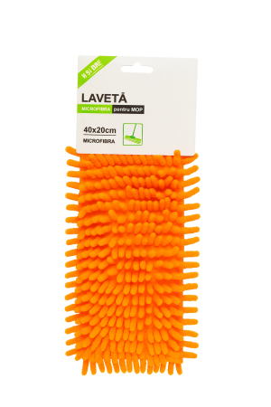 Laveta Microfibra pentru Mop 40x20 cm, Ultra Absorbanta, Portocaliu [1]