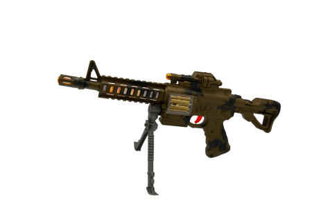 Pusca Jucarie Special Iron – 45 cm, cu Lumini, Sunete si Bipod, Model Militar Camuflaj [1]