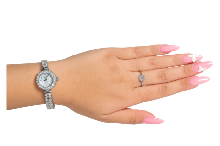 Set Cadou Luxury cu 8 Trandafiri din Sapun, Inel Reglabil si Ceas in Cutie cu Sertar [3]