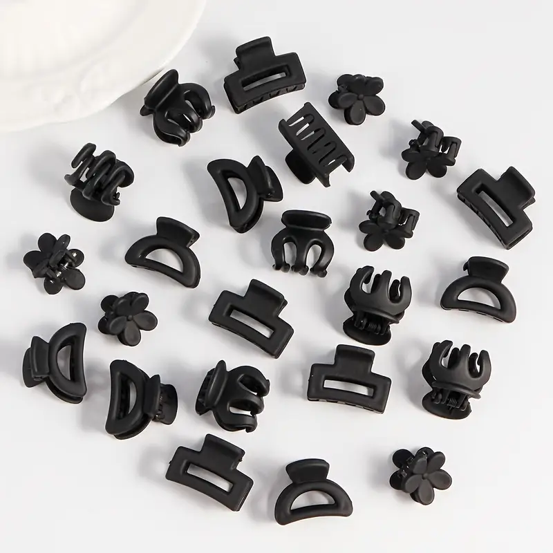 Set 30 Seturi Clamute Par Negre Mini – 6 Buc pe Set, Modele Mix Accesorii [1]