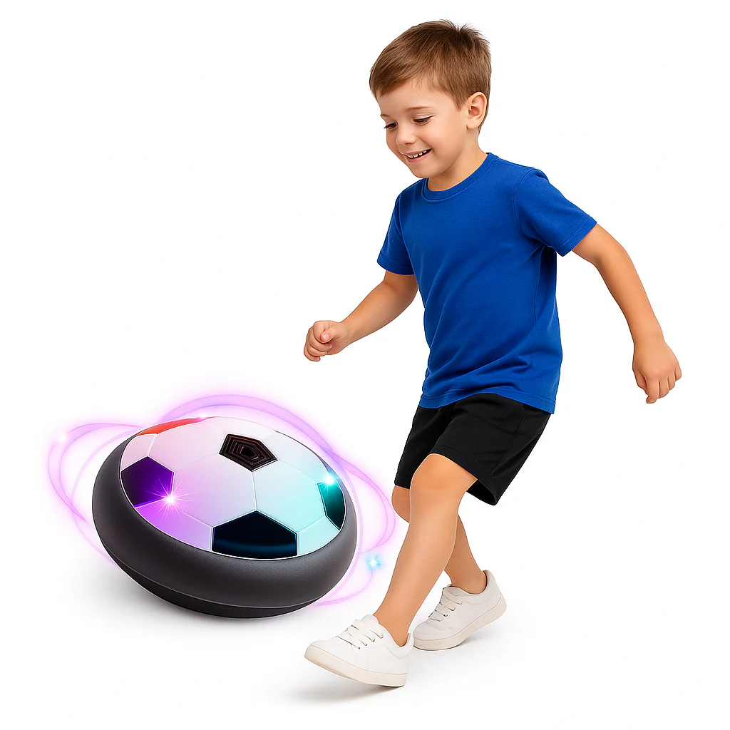 Minge Hoverball cu Lumini LED – Electric Air Floatage, Model 18x18 cm, Efect de Plutire [1]