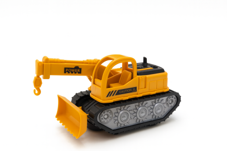 Excavator Jucarie 16x10 cm cu Baterii – Lumini, Sunete si Miscare, Utilaj Constructii pentru Copii [1]