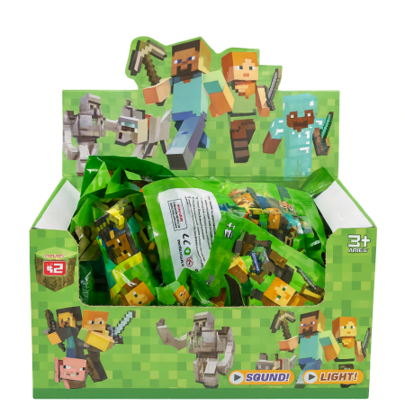 Set 24 Figurine Pixelate – Blind Pack cu Sunet si Lumina, Jucarii Colectibile [1]