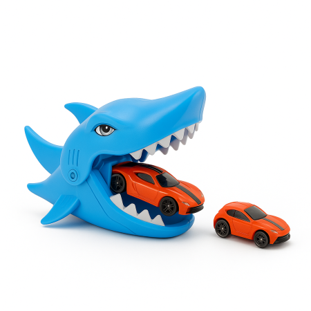 Set Lansator Masinute Shark Attack – Vehicle Launching, Great Escape – 30x20 cm [1]
