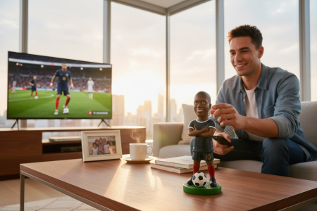 Figurina Ceramica Fotbalist – 17 cm, Model Colectie, Detalii Realiste [1]