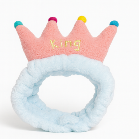 Set 6 bentite pufoase coronita pentru fata, elastice moi, diverse culori [6]