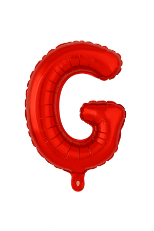 Articole pentru Casa Engros - Balon folie litera G rosu 35 cm, decor aniversari si petreceri, 1 buc