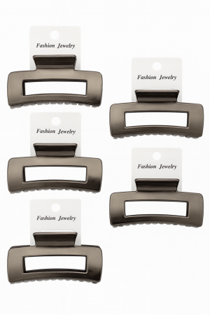 Set 12 Cleme Par 11cm Gunmetal – Accesorii Metalizate Rezistente pentru Coafuri [1]