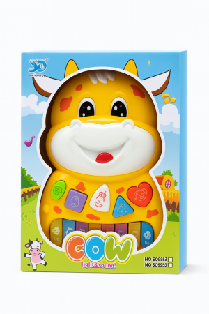 Jucarie Muzicala Vacuta – 23 x 16 cm, Lumini si Sunete, Taste Muzicale, 3+ ani [1]