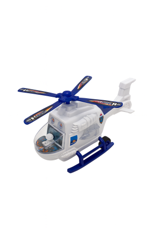 Elicopter Politie Jucarie 22x10 cm cu Lumini, Sunete si Bump & Go – Vehicul Interactiv pe Baterii [1]