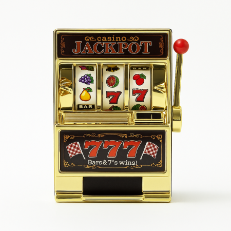 Jucarii interactive - Pusculita Slot Machine Jackpot – aparat casino mini, jucarie cu maneta