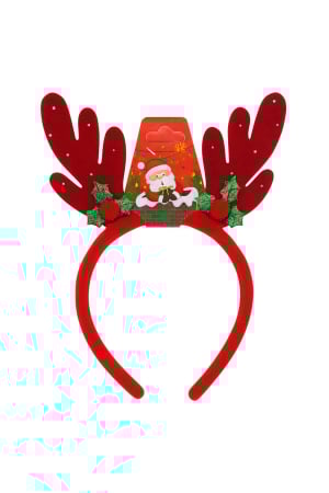 Decoratiuni si ornamente de Craciun Engros - Bentita Craciun cu Cornite Decorate si Pompoane