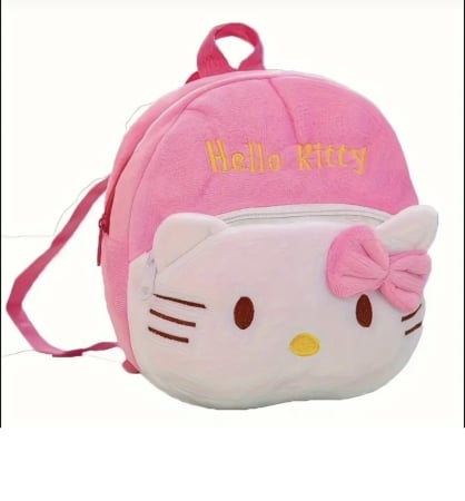 Jocuri si Jucarii - Rucsac Plus Roz pentru Copii – Ghiozdan Pufos cu Fetita Pisicuta