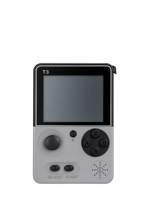 Consola jocuri portabila T3 Retro, 500 in 1, ecran 3.5 inch, jocuri clasice 13.5x9.5x5cm, Ivory white [1]