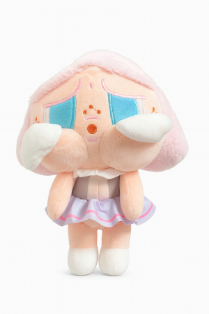 Papusa Plus Tristuta cu Fustita Mov 20 cm – Jucarie Kawaii Emotion Doll [1]