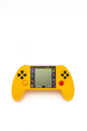 Consola portabila Tetris Game Mini cu multiple jocuri retro culoare galben, 18.5x10.5cm [1]
