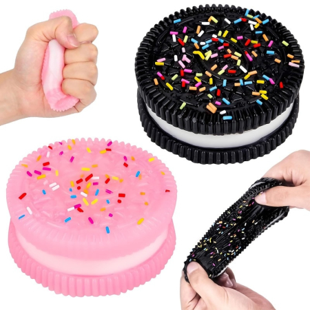 Jucarii antistres si senzoriale - Set 16 Jucarii Squishy Biscuit Anti Stress – Slime Moale, Relief, Copii si Adulti
