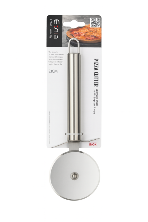 Articole pentru Casa Engros - Taietor Pizza Inox 21 cm – Cutter Profesional cu Lama Rotativa Erma