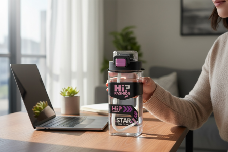 Sticla Sport HiP Fashion 650ml – Model Premium cu Bretea si Etichete Interschimbabile [2]