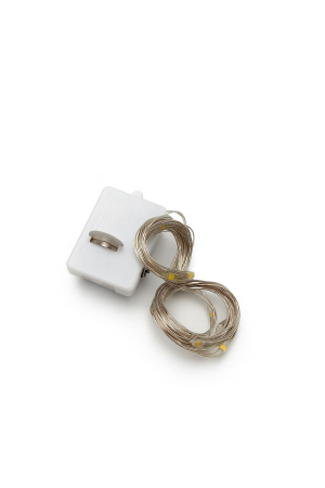 Sir luminos LED 190 cm, 20 LED-uri, lumina galbena, baterii incluse [1]