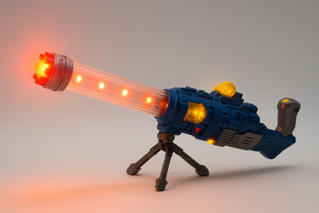 Mitraliera Jucarie Gatling The God of War – 57 cm, cu Lumini, Sunete si Trepied [1]