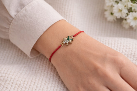 Set 24 bratari martisor 12x3 cm snur rosu cu charm cosar, cadou primavara [2]