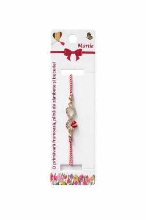 Martisoare - Set 12 Bratari Martisor Infinit cu Gargarita – Cadou 1 Martie, Ambalate Individual