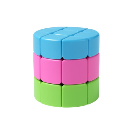 Jucarii educative si de indemanare - Cub Rotativ 3x3x3 Colorat – Puzzle Antistres pentru Copii si Adulti