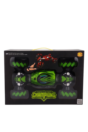 Masina Acrobatica Champions 47 cm, 4x4, Rotire 360°, Off-Road, Verde [1]