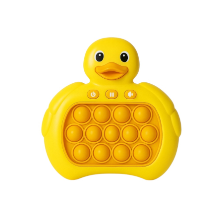 Jucarii educative si de indemanare - Jucarie Pop It Electronica Ratusca, Lumini si Sunete, Joc Interactiv pentru Copii