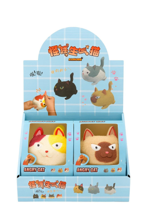 Set 8 Jucarii Angry Cat – Pisici Amuzante Squooshy pentru Copii 3+ [1]