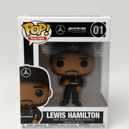 Figurine si animale plastic - Figurina Lewis 01 – Petronas, Figurina Colectibila Formula 1, 10 cm