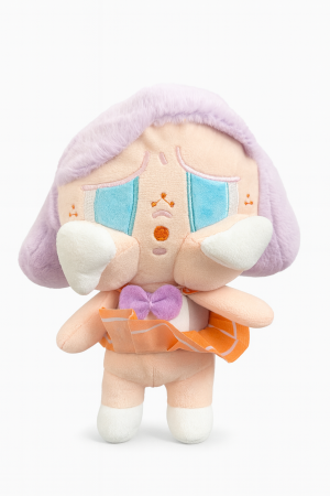 Papusa Plus Tristuta Mov cu Fustita Portocalie 20 cm – Kawaii Emotion Doll [1]