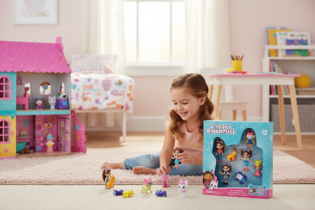 Set Deluxe Figurine Gabby house – 7 Personaje Colorate, Jucarie Copii 29x25.5 cm, Colectie Inspirata Din Serial [2]