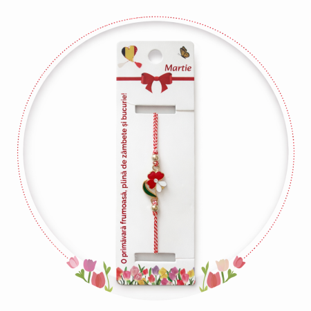 Set 12 Bratari Martisor cu Floare Norocoasa – Cadou 1 Martie pentru Femei, Ambalate Individual [3]