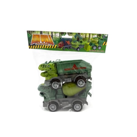 Vehicule, masinute, avioane, tancuri - Set Masinute Dinozaur – Modele 15 cm – Vehicule Tematice pentru Copii