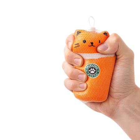 Set 2 Figurine Moi Antistres – Model Pahar Pisicuta, Portocaliu – 12 cm [1]