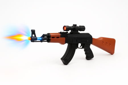 Baghete, Globuri si Arme de jucarie - Pusca Jucarie Army Combatant Game – 56 cm, cu Lumini si Sunete, Model Militar, pentru Copii 3+