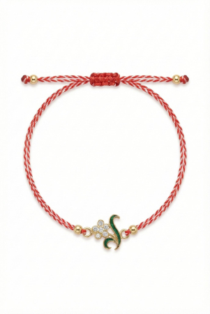 Set 12 bratari martisor cu floare metalica si petale din strasuri, snur reglabil [1]