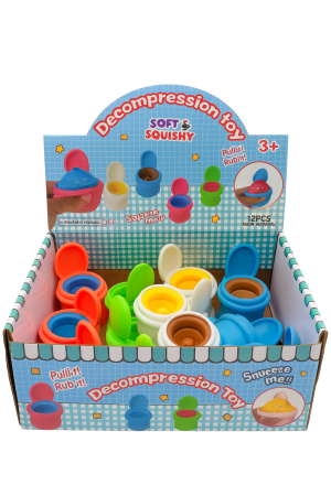 Set 12 Jucarii Antistres cu Pasta Ridicabila – Mini recipient cu capac, culori mixte [1]