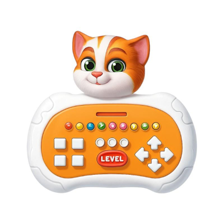 Jucarii educative si de indemanare - Joc interactiv cu pisicuță, lumini și butoane, pentru dezvoltarea copiilor