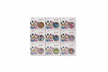 Set 27 Insigne Martisor Copii, Martisor Tip Insigna cu Snur Alb-Rosu, Cutie 7x1x9 cm [1]