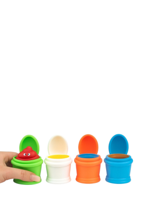 Jucarii antistres si senzoriale - Set 12 Jucarii Antistres cu Pasta Ridicabila – Mini recipient cu capac, culori mixte