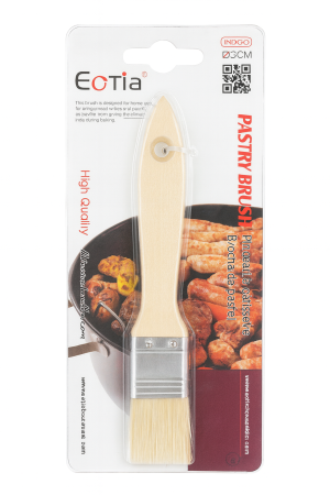 Pensula patiserie Ectia 21CM, maner lemn, pensula bucatarie pentru ungere [1]