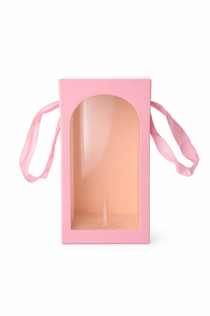 Cupola premium iluminata cu trandafir mov irizant, design rafinat, 20x11 cm [2]