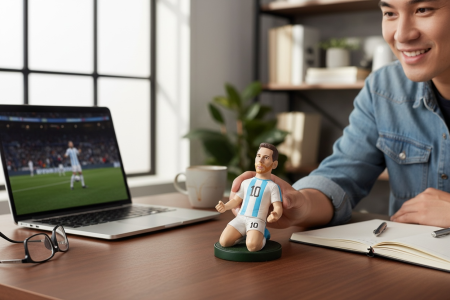 Figurina Ceramica Fotbalist – 13 cm, Model Colectie, Detalii Realiste [1]