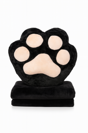 Jucarii de plus - Set Pernuta Labuta Neagra 35 cm cu Paturica – Plus Premium, Cadou Cozy