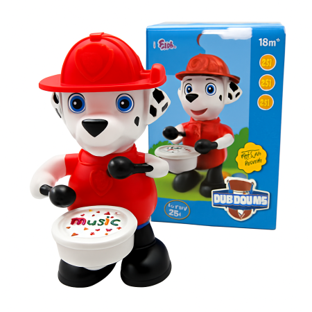 Jucarii interactive - Catel Muzical DubDoums – 22x12 cm, Lumini, Sunete si Miscare